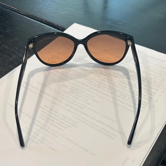 Michael Kors Black Sunglasses with Tan Lenses - Picture 5 of 9